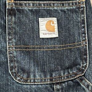 Carhartt Jeans Boys size 14 with expanding waist straps color Blue